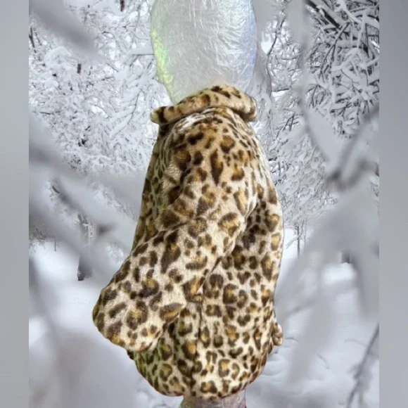 Vintage Baby Ur It, faux leopard coat; sz 12 mos - Picture 3 of 4